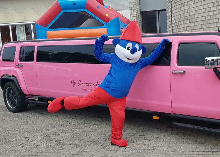 Animator smurf roze Hummer limousine